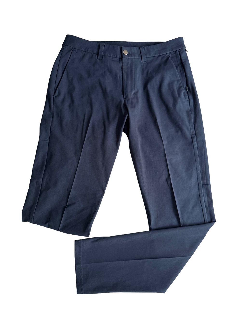 LULULEMON Men's Commission Pants Slim  Warpstream Navy Blue Size 32 Preppy Chino